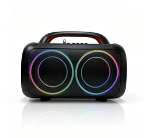 Altoparlante <span class=keywords><strong>Karaoke</strong></span> Wireless BT a Doppio Driver con Microfono, Stereo, Bassi Profondi, Woofer <span class=keywords><strong>HIFI</strong></span>, Luce LED, Home Theatre 40W, Attivo per Feste e DJ - Product Image 1