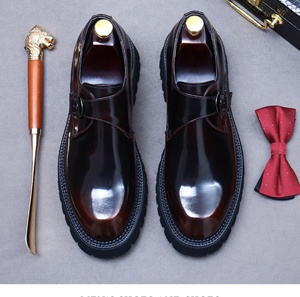 Chaussures Oxford pour hommes en cuir véritable, à bout fermé, à enfiler, imperméables, antidérapantes, légères, pour mariage, affaires, bureau, motif floral - Product Image 6