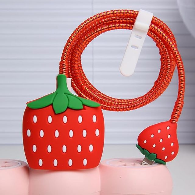 Customized Cute Cartoon Design for Iphone 20W USB-C Protective Charger Cover Cable Protector Cover Wire Protective Case