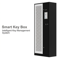 Gabinete de Llaves Inteligente con 165 Ranuras, Caja Fuerte con Control de Llaves RFID, Sistema Electrónico de Gestión de Llaves, de Pie, con NFC, Huella Dactilar y Reconocimiento Facial