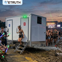 Wetruth Toilettes mobiles de luxe d'extérieur sur remorque, pour camping et salle de douche