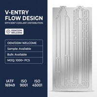Plaque de refroidissement liquide pour la gestion thermique des batteries, en aluminium soufflé, pour le refroidissement des packs de batteries BESS et EV, OEM