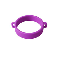 Anneau porte-gobelet en silicone multicolore, sangle de transport réglable pour bouteille d'eau, compatible avec les gobelets isothermes et les tasses portables