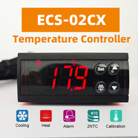 Thermostat de dégivrage automatique intelligent ECS02CX, contrôleur de température électronique personnalisable pour réfrigérateurs, OEM/ODM, IP65