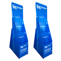 POP 3 Niveaux Pliable Personnalisé Carton Plancher Magazine Journal Bandes Dessinées Présentoir Étagères Stand