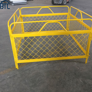 Có thể gập lại nhà máy bán hàng trực tiếp cửa cống bảo vệ đường sắt tạm thời hàng rào thép hàng rào cạnh bảo vệ vàng cửa cống bảo vệ đường sắt hàng rào - Product Image 4