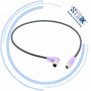สายเชื่อมต่อ M12 2 3 4 5 6 8 12ขั้วสายสัญญาณข้อมูลสายไฟแบบปรับแต่งได้ชุดเซ็นเซอร์ IP67 - Product Image 3