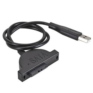 <span class=keywords><strong>Adaptador</strong></span> <span class=keywords><strong>USB</strong></span> 2.0 <span class=keywords><strong>a</strong></span> <span class=keywords><strong>Mini</strong></span> <span class=keywords><strong>Sata</strong></span> II de 7+6 13 Pines para Ordenador Portátil, Convertidor de Unidad de CD/DVD ROM Slimline, Cable con Tornillos, Estilo Estable - Product Image 3