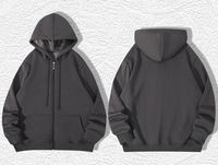 Sweats à capuche zippés personnalisés pour hommes – Qualité supérieure, grandes tailles, style streetwear, poids lourd – Idéal pour les fabricants OEM