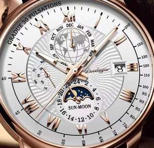 Montres à quartz pour hommes tendance, <span class=keywords><strong>date</strong></span> automatique, marque de luxe, étanches, lumineuses, en cuir, montres de sport pour hommes - Product Image 2