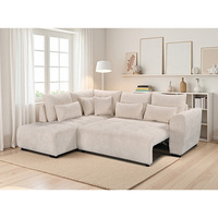 Sofá Cama en Forma de L de Dos Plazas, Estilo Europeo Moderno, Ecológico y Convertible, en Oferta al por Mayor, con Esponja para Muebles del Hogar