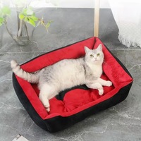 Lits pour chiens et chats, tapis pour chiens, literie chauffante saisonnière pour chiens et chats, fournitures pour animaux de compagnie, niche chaude d'hiver pour chiens