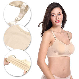 Buste complet <span class=keywords><strong>Grossesse</strong></span> Sans Couture Dormir Allaitement <span class=keywords><strong>Soutien</strong></span>-<span class=keywords><strong>Gorge</strong></span> D'allaitement Maternité Respirant Traceless Solide Couleur - Product Image 5