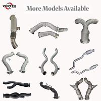 Tubo de Escape de Alto Flujo Vortex de Acero Inoxidable 304 con Acabado Espejo de 1.5 mm de Espesor para M3 G80/M4 G82 S58 3.0T 2021-2025