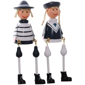 Nordic navy family Hanging foot doll Craft Ornament Creative Home Decoration