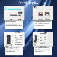 Contactor Modular de CA de 2 Polos, 63A, Operación Manual, 250V, Doméstico, HANDELE HDH8-63 AC-7a 12kW