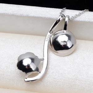 Accesorio de Plata S925 para Colgante de Perlas DIY para Mujer, Estilo 3 en 1, Perlas Dobles para Cabello de Bebé, Base Vacía para Colgantes y Dijes - Product Image 3