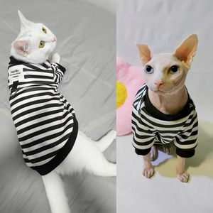 Abbigliamento per Animali Domestici Autunno/Inverno Maglione a Righe per Cani con Anello per Guinzaglio in Poliestere Design Festivo per Cani Piccoli e Cuccioli - Product Image 3