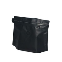 Sachet Doypack Mylar Noir Multicolore en Stock, Forme Spéciale, à Ouverture Facile, avec Valve d'Air, Qualité Alimentaire, pour Emballage de Café