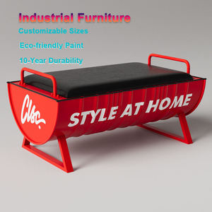 Contenedor Retro Personalizado Estilo Industrial Mostrador Cajero Mesa <span class=keywords><strong>de</strong></span> Recepción para Tienda Café Restaurante Barbacoa Bar - Product Image 1
