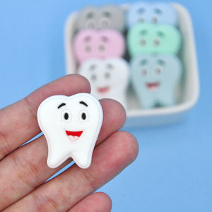 Mainan Silikon Kartun Lucu Berbentuk Gigi Silikon Grade Makanan Bayi Manik-manik Tumbuh Gigi - Product Image 2