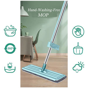 Serpillère auto-essoreuse en acier inoxydable durable avec tête en microfibre et tête pivotante pour le nettoyage de la maison et du <span class=keywords><strong>bureau</strong></span> - Product Image 1