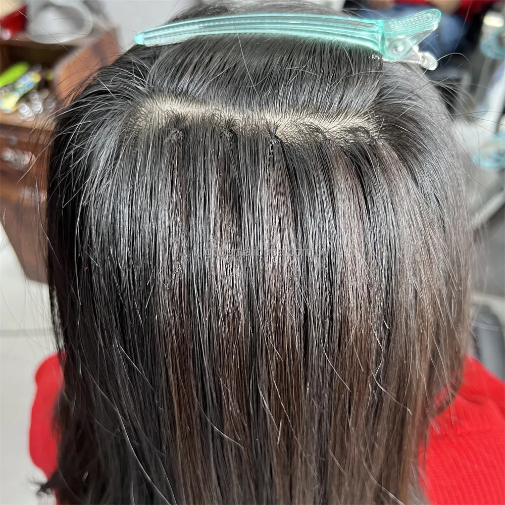وصلات إطالة الشعر IF2 أحدث اختراع من بائعي الشعر شعر بشري 100% شعر مرن للغاية وذو تأثير مخفي وصلة ريشة H6