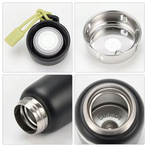 Bouteille d'eau portable en acier inoxydable de qualité alimentaire de 400 ml avec filtre, nouvelle gourde isotherme sous vide pour filles - Product Image 2