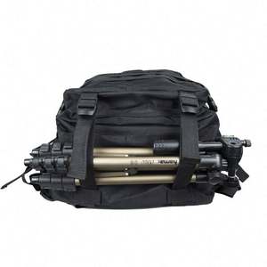 Mochila táctica de nailon con logotipo personalizado OEM con USB y panel solar Muestra gratuita Patrón impermeable y geométrico para acampar - Product Image 3