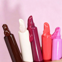 Huile à lèvres transparente, soin des lèvres, longue durée, nourrissante, hydratante, huile à lèvres brillante aux peptides