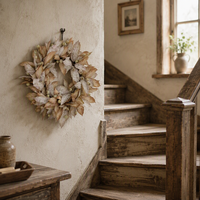 Décoration florale d'automne pour la maison, fruits abondants, couronne