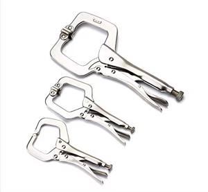 <span class=keywords><strong>Pince</strong></span> pivotante industrielle en acier allié <span class=keywords><strong>Pince</strong></span> Tenon Pad Outil de travail du bois Localisateur de fixation <span class=keywords><strong>Pince</strong></span> <span class=keywords><strong>à</strong></span> souder Étau Mâchoire de verrouillage Poignée de menuiserie - Product Image 3