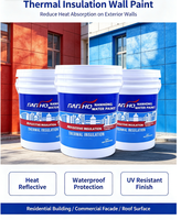 Revêtement d'isolation thermique réfléchissant la chaleur solaire, imperméable, anti-UV, peinture rafraîchissante pour toiture, mur extérieur, construction