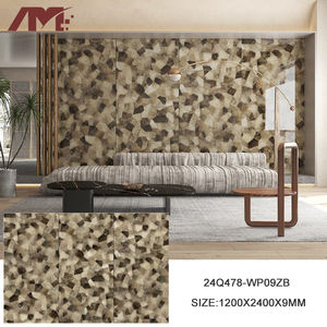 Décorations murales de dosseret d'intérieur de qualité supérieure grandes dalles de porcelaine céramique et de granit brillantes carreaux pierre frittée - Product Image 6