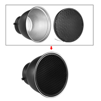Réflecteur standard de 7 pouces, diffuseur de lumière, abat-jour avec grille en nid d'abeille pour flash studio Bowens Mount, flash Speedlite