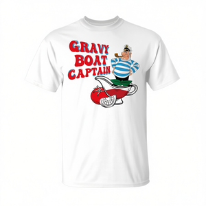 T-Shirt Promozionale Premium a Tema Capitano Gravy Boat per il Ringraziamento - Product Image 2