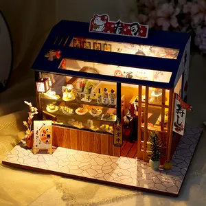 Wooden Kits doll houses miniature with dolls house wood Girl's Gift Best Collection doll houses for girls
