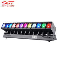 Barra de Luz Móvil Superbrillante 12x60W RGBW 4 en 1, Barra de Ondas 1260 DMX512 con Zoom, Luz de Escenario para DJ, Discoteca, Club Nocturno