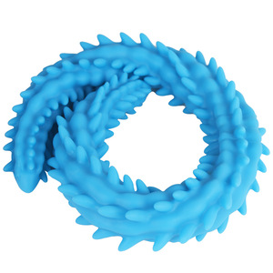 Tapón Anal Doble de Silicona Líquida Super Largo con Diseño de Lobo y Crisantemo, Masajeador Posterior para Hombres y Mujeres, Simulación Sexual para Adultos - Product Image 5