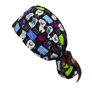 Cappello Chirurgico Ricamato Unisex per <span class=keywords><strong>Capelli</strong></span> Lunghi/Corti, per Veterinari, Infermieri e Medici - Product Image 3