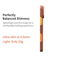 Coque de protection magnétique ultra-fine en fibre d'aramide, adaptée pour 17 Pro/Pro Max, double couche, luxe, antichoc, pressage à chaud