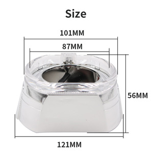 Lente LED Plano Convexa de Forma Ovalada, Material PMMA, 2.5 y 3 Pulgadas, para Iluminación LED, Instalación con Clic - Product Image 5