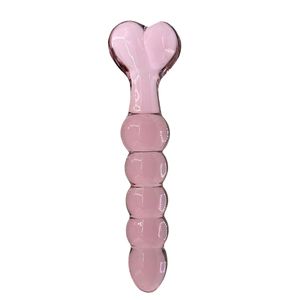 Dildo de Vidrio Rosa en Forma de Corazón, Nuevo Estilo, Juguete Sexual, Estimulación del Punto G, Varita Yoni de Vidrio, Varita de Placer Rosa, Masajeador para Mujeres - Product Image 5