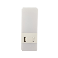 Lámpara de Pared Magnética A90D con Sensor de Movimiento, Enchufe de CA, Luz Nocturna LED Azul Sonriente, Enchufe Inteligente para Niños, Dormitorio, Pasillo, Baño
