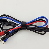 Cable de carga múltiple 8 en 1 Cable de cargador múltiple Cable USB múltiple trenzado de 5,9 pies 6A Cargador de teléfono múltiple universal Tipo-C Micro