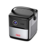 Proyector Portátil Inteligente con Android 11.0, GTV 450 Ansi Lúmenes, Wifi de Doble Banda 2.4+5G, Holograma, Compatible con Teléfonos Móviles