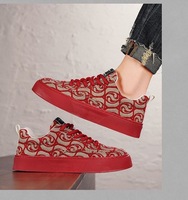 Nouvelles Chaussures en Toile Respirantes Décontractées Confortables à Semelle Épaisse Imprimée