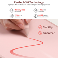 Tablette graphique numérique portable Huion Inspiroy 2 S Professional 8192 niveaux de pression avec stylet sans batterie