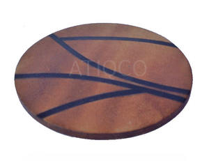 ถาดรองแก้วไม้ MDF ทรงกลมสไตล์ใหม่ล่าสุดถาดรองแก้วไม้แกะสลักแบบเรซินอัจฉริยะ | ของตกแต่งโต๊ะ - Product Image 5