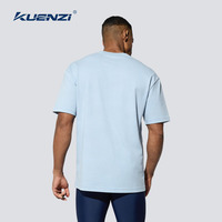 T-shirt en coton 100% à coupe classique avec logo personnalisé Kuenzi, 230GSM, doux, respirant, taille plus 3x, col rond, pour hommes